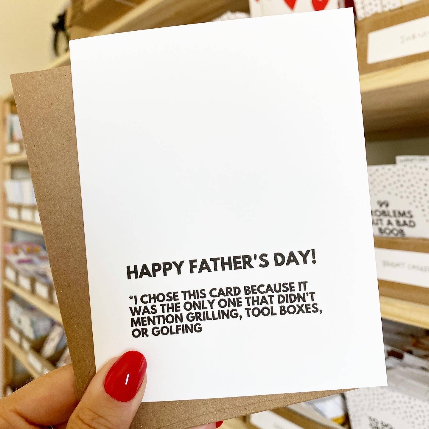 Greeting Card | Only Card That Didn't Mention Tools Funny Father's Day