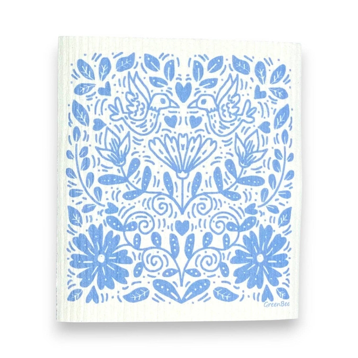 Blue Floral Pattern Towel | Cleaning | Swedish Dish Cloth