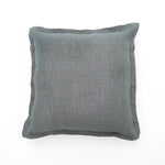 Linen Throw Pillow | Solid with Flanges, 22x22