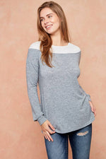 Women's | Long Sleeved Contrast Top