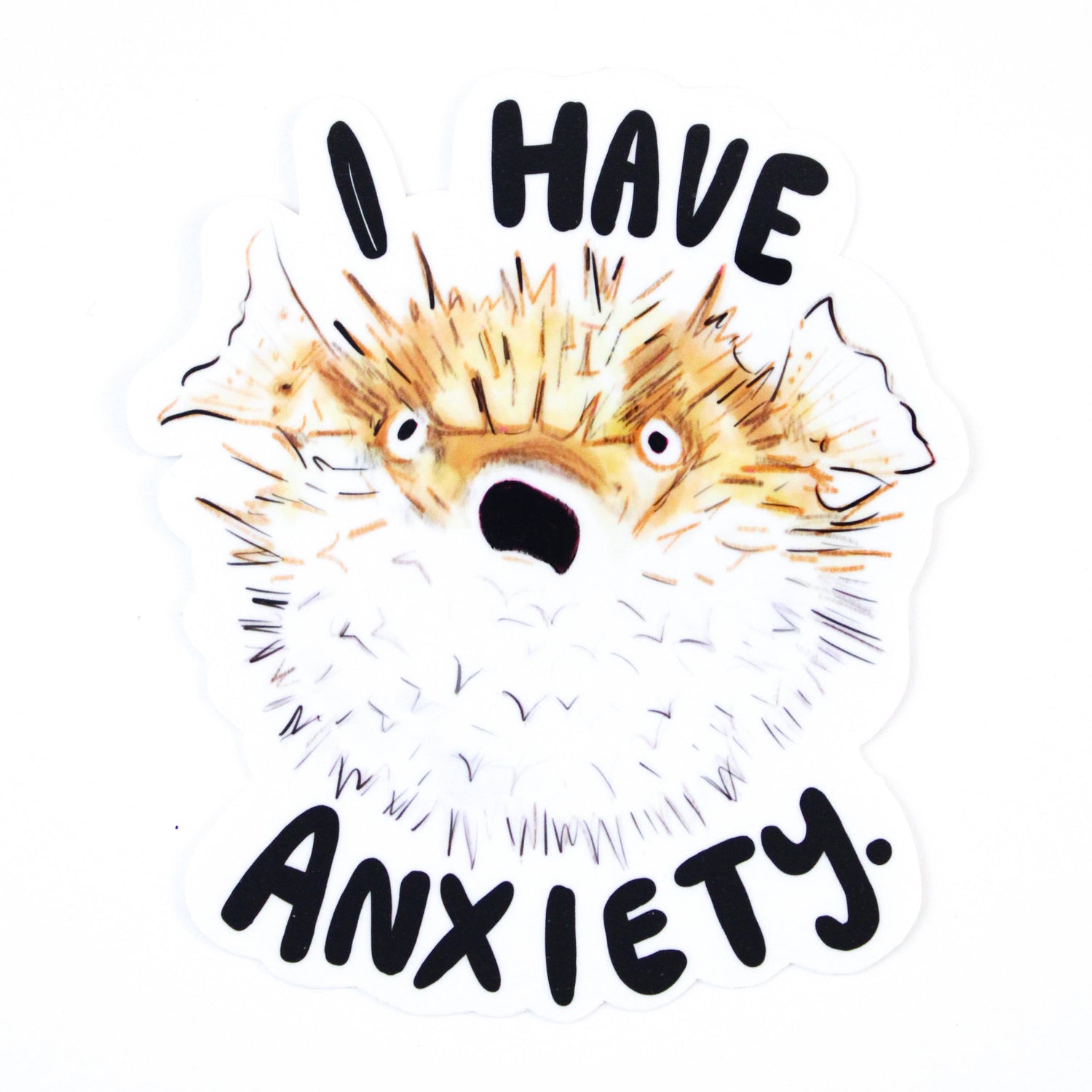 Sticker | Anxiety Pufferfish
