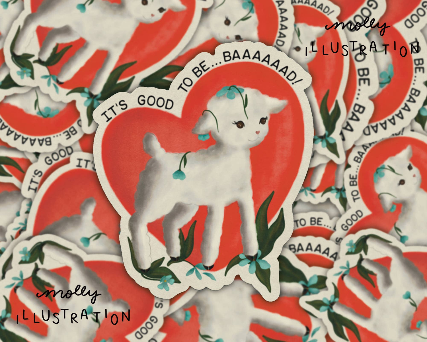 Sticker | It’s Good to be Baaad Lamb Kiss Cut Waterproof