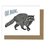 Greeting Card | Raccoon Oh Dang (Letterpress)