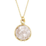 Necklace | White Druzy Stone