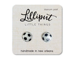 Sensitive Ears Studs | Soccer Ball Earrings