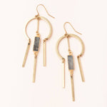 Dream Stone Earring | Labradorite/Gold