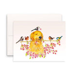 Spring Bird Dog - Easter Card