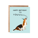Greeting Card | Basset Hound Birthday Howl