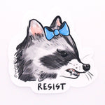 Vinyl Sticker | Resistance Raccoon