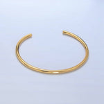 Cuff Bracelet | 24K Gold Filled Minimalist Band Cuff Bangle