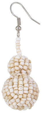 Earrings | Natural-Colored Beaded