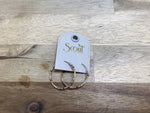 Scout Miyuki Beaded Small Hoop Earrings | Pewter and Gold