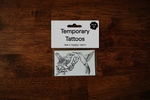 Blackbird and Hummingbird Temporary Tattoos