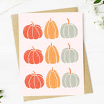Fall Greeting Card | Pumpkin Pattern