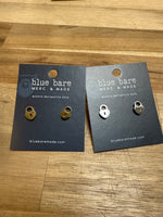 Stainless Stud Earrings | Heart Padlocks