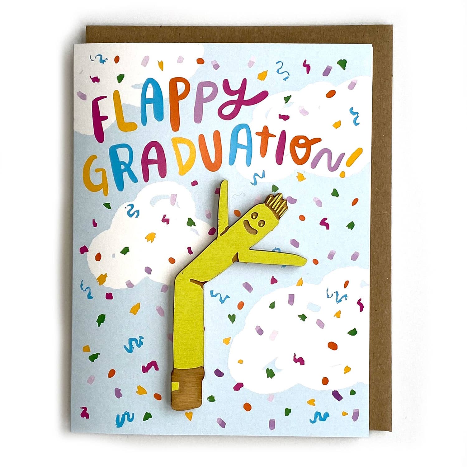 Greeting Card + Magnet | Flappy Graduation Air Dancer