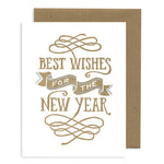 Letterpress Greeting Card | Best Wishes New Year