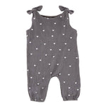 Baby Romper | Overall Tie Romper - Hearts