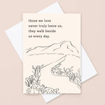 Walk Beside Sympathy Card