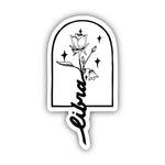 Sticker | Libra Bluebells & Large Rose Zodiac