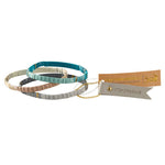 Bracelet | Good Karma Ombre w/Chain Bracelet - Strength & Grace Midnight/Silver