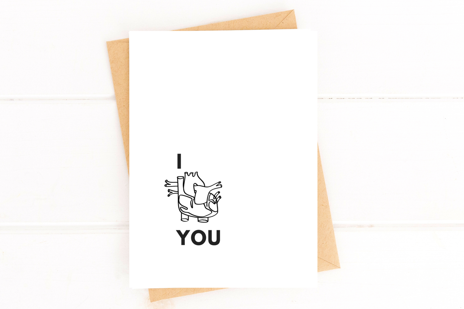 Greeting Card | I Love You (Anatomical Heart) Love