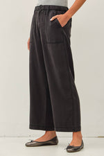 Women's Tencel Pants | WIDE LEG W/ DRAWSTRING ELASTIC WAIST