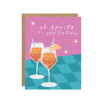 Greeting Card | Oh Spritz It's Your Birthday - Aperol Cocktail