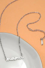 Mama Necklace | 18K STAINLESS STEEL TARNISH FREE Silver