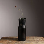 Black Vase | Longpi Pottery Handcrafted Vase | 3.5