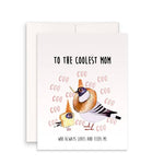Cool Pigeon Mother's Day Greeting Card | Mom - Coo, coo pigeon