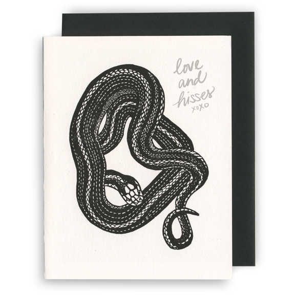 Greeting Card | Love & Hisses Snake (Letterpress)
