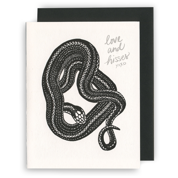 *Greeting Card | Love & Hisses Snake (Letterpress)