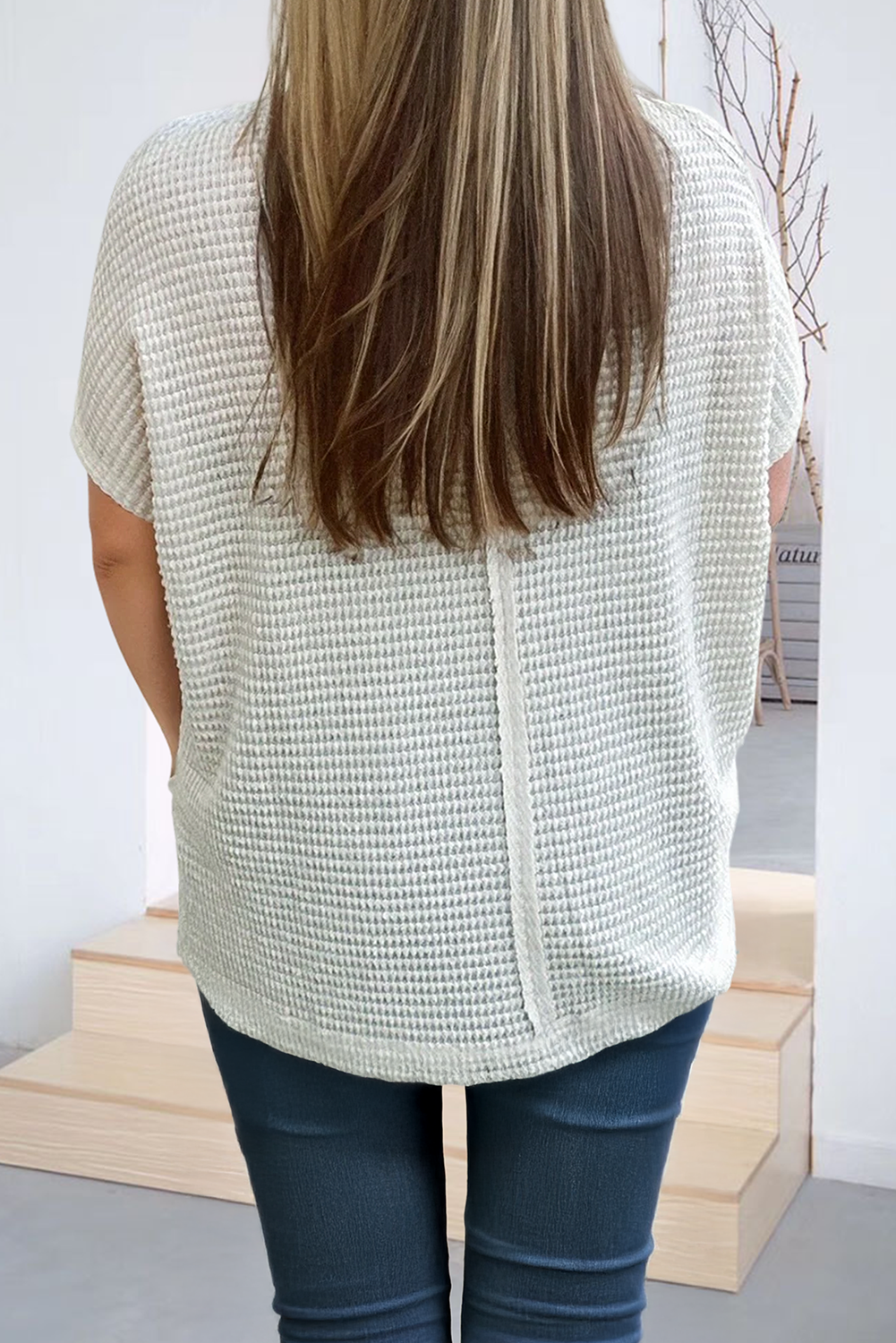 Curvy Top | Waffle Exposed Seam Detail