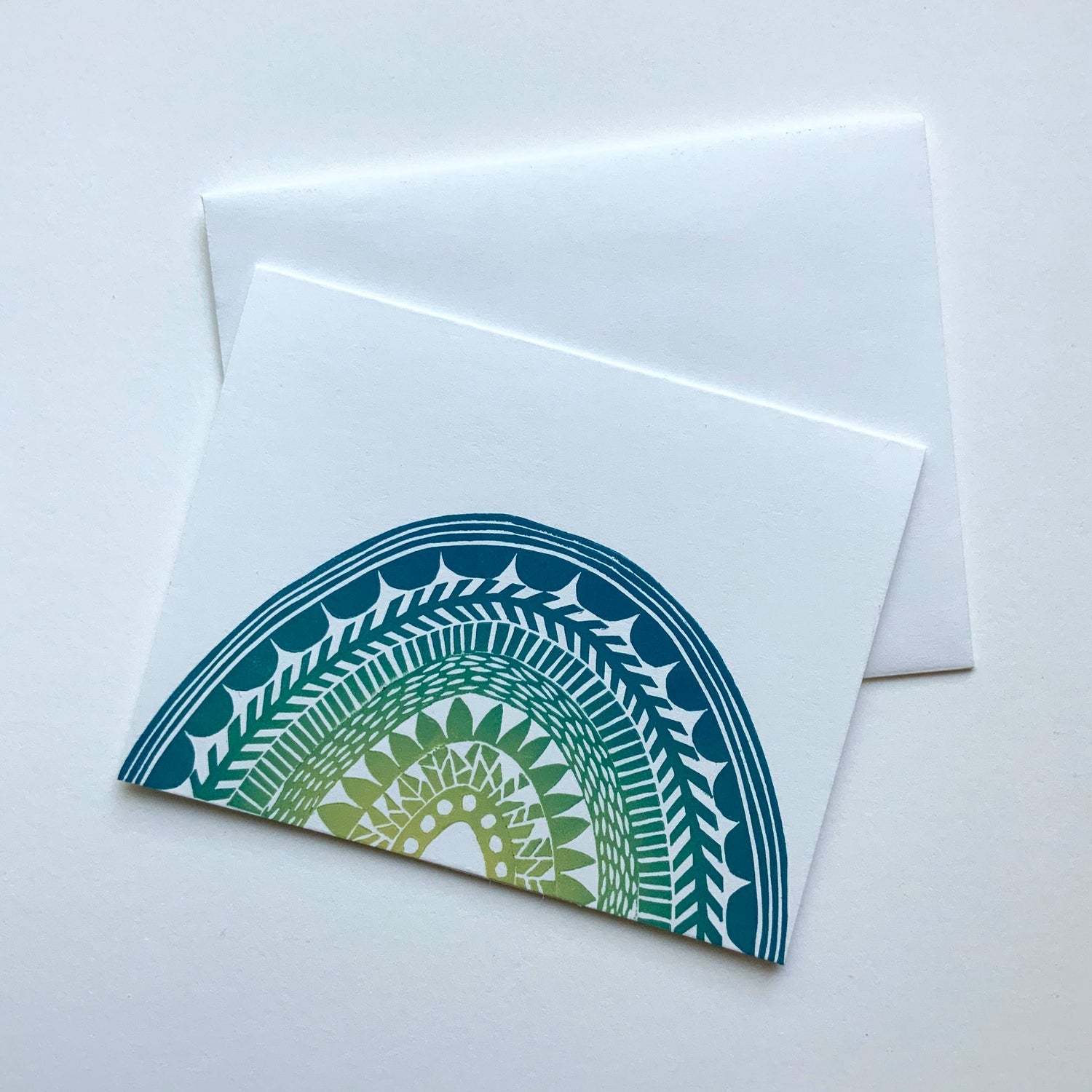 Greeting Card | Green Rainbow Card