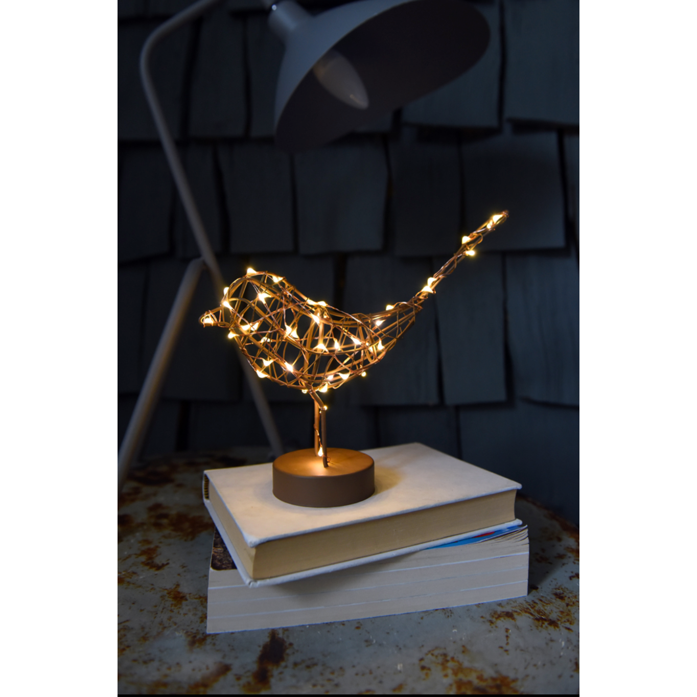 Table Light | LED Robin Wire Bird