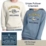 Unisex Pullover Crewneck Sweatshirt | AHS Heritage Bulldogs Design