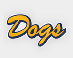 Vinyl Sticker Decal | Alhambra High School 'Dogs' Logo Script - 4