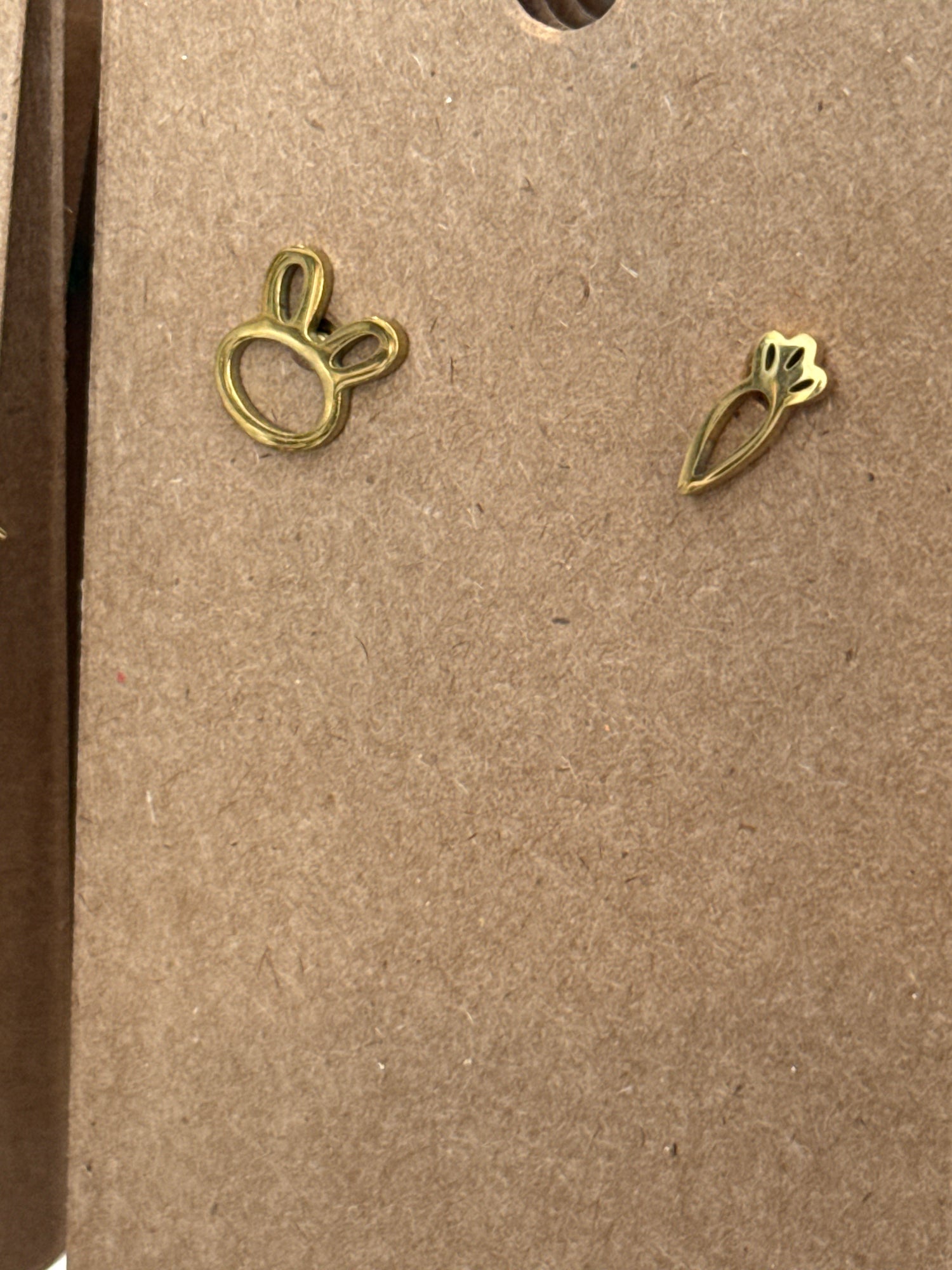 Easter Earrings | Stainless Bunny & Carrot