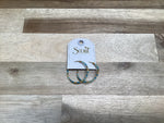 Scout Miyuki Beaded Small Hoop Earrings | Pewter and Gold