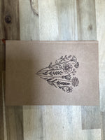Kraft Notebook | Floral Heart