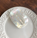 Large Flat Back Hair Clip | Mermaid White 4.5