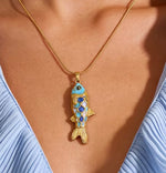 Necklace | 18K Gold Fish Pendant