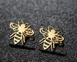 Earrings | Stainless Honey Bees