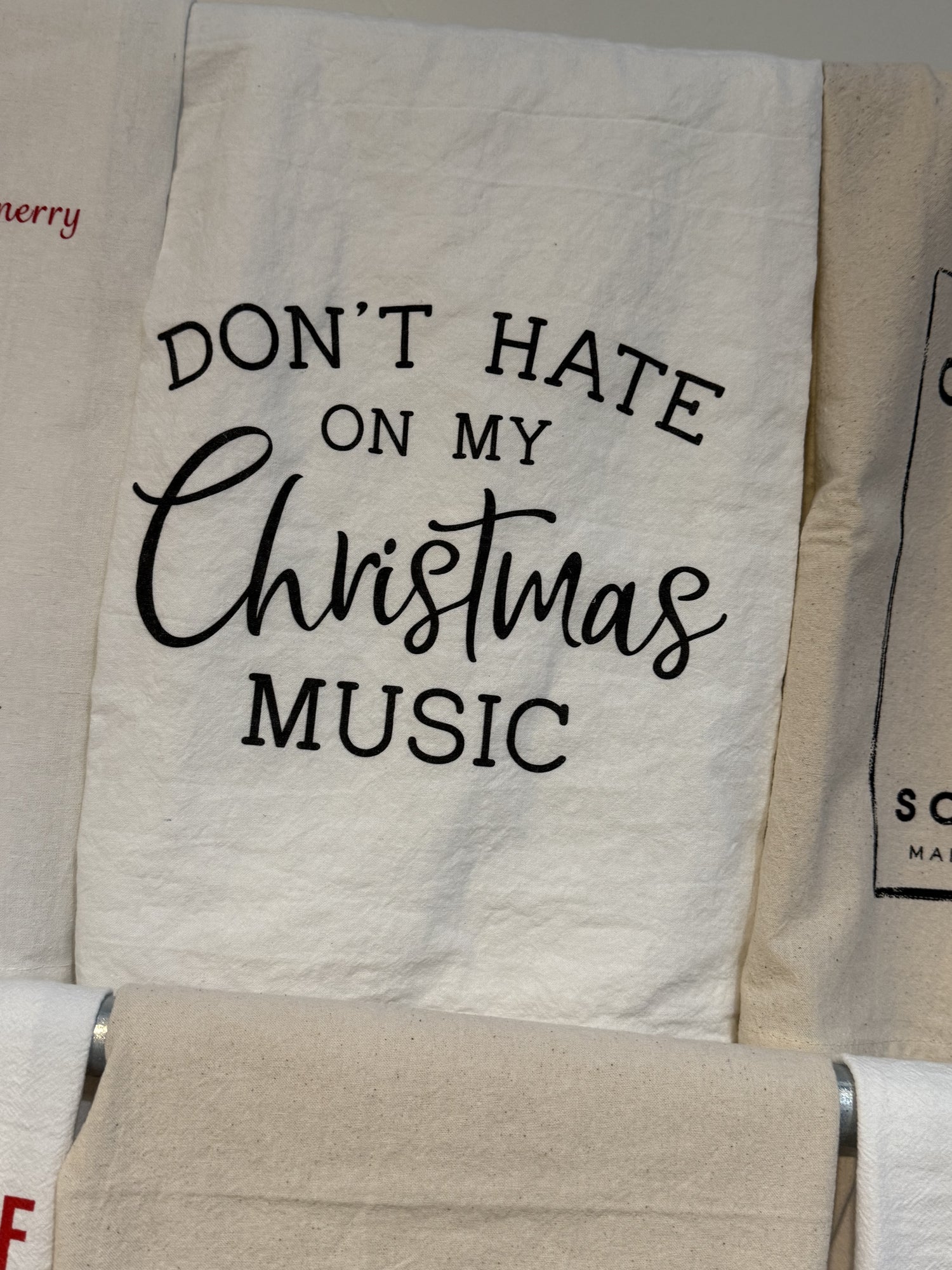 Christmas Kitchen Towel | Don't Hate on My Christmas Music