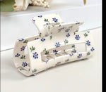 Jaw Hair Clip | Ditzy Blue Spring Floral