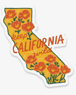 Vinyl Sticker | Keep California Wild Poppies