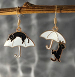 Dangle Earrings | Cat Umbrellas