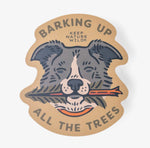 Vinyl Sticker | Barking Up All the Trees Dog