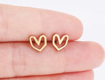 Earring Dangles | Boho Open Heart Studs